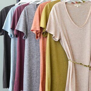Ray of Sunshine Taupe Drapey Top